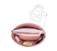 JLYZ Moon Handbag Organiser, Luxurious 3-Piece Set with Silky Lining for InTheLoop 18/23, Includes Cosmetic Bag & Small Pouch, Lightweight Purse Insert for Handbags (InTheLoop 18, Pink)
