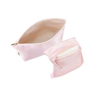 JLYZ Moon Travel Makeup Bag, silk Cosmetic Bag, Travel Toiletry Bag Organizer Cute Makeup Brushes Aesthetic Accessories Storage Bag for Women, Pink