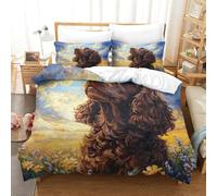 JLZBXCUER Irish Setter Duvet Cover Set 3 PCS Hotel Quality Quilt Cover Bed Sets Bed Covers with Pillowcases with Zipper Closure Ultra Soft Hypoallergenic Microfiber Single（140x200cm）