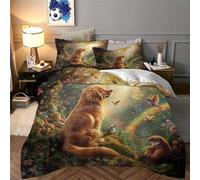 JLZBXCUER Irish Setter Duvet Cover Set 3 PCS Hotel Quality Quilt Cover Bedding Bed Covers with Pillowcases with Zipper Closure Ultra Soft Anti Allergic Microfiber Double（200x200cm）
