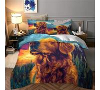 JLZBXCUER Irish Setter Duvet Cover Set 3 PCS Hotel Quality Quilt Cover Bedding Sets Bed Covers with Pillowcases with Zipper Closure Breathable Stylish Comforter King（220x240cm）