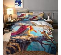 JLZBXCUER Jesus - Religion Duvet Cover Sets 3 PCS Hotel Quality Quilt Cover Bedding Sets Bed Covers with Pillowcases with Zipper Closure Breathable Stylish Comforter King（220x240cm）