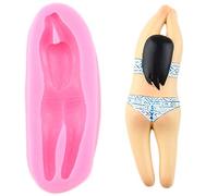 JLZK 4 Style Swimming Boy Girl Silicone Mold Mould Birthday Cake Decorating Tools Candy Clay Chocolate Moulds