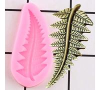JLZK Sugar Craft Fern Leaf Silicone Mold Diy Leaves Cupcake Topper Fondant Cake Decorating Tools Candy Clay Chocolatemoulds