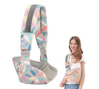 JM Baby Carrier, Baby Carrier Newborn from Birth, Adjustable Toddler Carrier Sideway, Ergonomic Child Carrier, Carrying Strap Baby, Babies from 0 to 36 Months, Toddlers up to 15 kg (Leaves B)