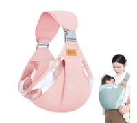 JM Baby Carrier, Ergonomic Toddler Carrier, Side Baby Carrier, Baby Carrier Newborn from Birth, Adjustable Baby Carrier, Babies from 0 to 24 Months, Toddlers up to 15 kg (Pink)