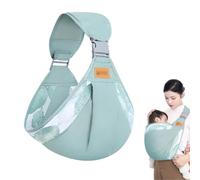 JM Baby Sling, Ergonomic Toddler Carrier, Toddler Carrier Sided, Baby Carrier Newborn from Birth, Adjustable Baby Carrier, Babies from 0 to 24 Months, Toddlers up to 15 kg (Green)