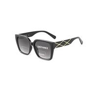 JM Bifocal Reading Sunglasses for Women, Oversized Fashion Square Gradient Sun Readers Outdoor Black +3.0