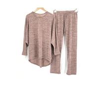 JM CLOTHING 2 piece Loungewear set for womens plus size 08-30 high low top and bottom Nightwear Womenswear top dress bottom pajama set wiggly Fashion. Pink