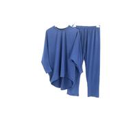 JM CLOTHING 2 piece Loungewear set for womens plus size 08-30 high low top and bottom Nightwear Womenswear top dress bottom pajama set wiggly Fashion. Royal Blue