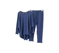 JM CLOTHING 2 piece Loungewear set for womens plus size 08-30 high low top and bottom Nightwear Womenswear top dress bottom pajama set wiggly Fashion. Navy