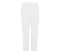 JM CLOTHING Ladies Nurse Work Carer Stretch Half Elasticated Trousers Casual Office Work Pull On Plus Size Trousers Straight Leg Pants Wiggly Fashion. White