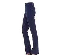 JM CLOTHING New Stretch Bootleg Trousers Ribbed Women Bootcut Elasticated Waist Pants Wiggly Fashion