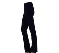 JM CLOTHING New Stretch Bootleg Trousers Ribbed Women Bootcut Elasticated Waist Pants Wiggly Fashion