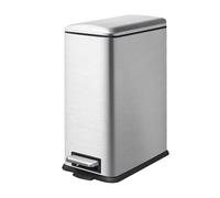 JM ·YIPENG 10L Bathroom Bin, Small Kitchen Bins with Soft Close Lid,10 Liter Pedal Bin with Removable Inner Bucket 10L Slim Bin for Home,Bathroom,Kitchen,Bedroom,and Office