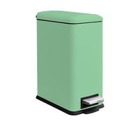 JM ·YIPENG Bathroom Bin 10L, Small Kitchen Bins with Soft Close Lid,Slim Pedal Bin with Removable Inner Bucket,Small Bins for Bathroom,Bedroom,Office and Kitchen,Green