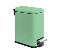 JM ·YIPENG Bathroom Bin, 5L Pedal Bin with Soft Close Lids, Small Bin with Removable Inner Bucket,Slim Bins for Bathroom,Bedroom and Office,Green