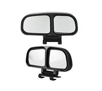 JMAHM 2 Piece Blind Spot Mirror Auxiliary Mirror for car Can be Adjustable or Fixed Installed Car Mirror(Left and Right) (Black)