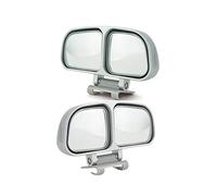 JMAHM 2 Piece Blind Spot Mirror Auxiliary Mirror for car Can be Adjustable or Fixed Installed Car Mirror(Left and Right) (Silver)