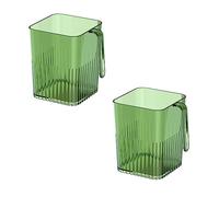 JMAHM 2PC Side Door Storage Box for Refrigerator、Fridge Organizer Keep Your Fridge Organized Tidy (Green)