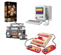 JMBricklayer Adult Vintage Building Sets 20132, Retro Game Console Computer Radio Collectible Model to Build, Nostalgic 80s Gifts for Retro Lovers Gamers, Vintage Decor Elements (552Pcs)