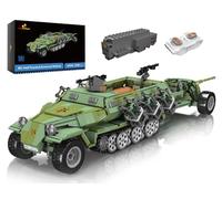 JMBricklayer Armored Car Building Kits for Adults 61516, Technik RC Half Tracked Armored Vehicle Model Toy, Collectible Building Army Toy Sets, Gifts for Boys Teens Adults (1298 Pieces)