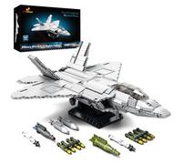 JMBricklayer F-22 Raptor Fighter Jet Building Block Set, Military Aircraft Toy Army Building Kits, Toy Gifts for Children from 14 Years, Adults and Military Fans 60003