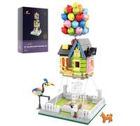 JMBricklayer Flying House Building Blocks, 20110 Friends House Clamping Blocks with Animal Characters, Model Kit Idea Gift for Adults and Girls