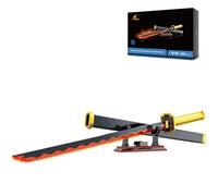 JMBricklayer Katana Building Blocks for Adults, Sword Model Kit with Stand, Ninja Weapon Building Toy, Cosplay Equipment Decoration Gift for Anime Fans Men Teenagers Aged 14+