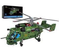 JMBricklayer Military Helicopter Building Sets 61510, Ka-27 Helicopter Collectible Display Model, Airplane Military Collection Construction Toys Gift for Teens Adults (1,800 Pieces)