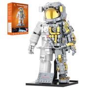 JMBricklayer Space Astronaut Building Toy for Adults, Science Exploration Figure Model with Display Stand, Home Office Decor Collection Education STEM Gifts Sets for Childs Teens 14+ (1008 Pieces)