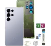 JMBTQ Galaxy S25 Ultra Back Glass Replacement for Samsung Galaxy S25 Ultra Back Cover Glass with Pre-Installed Tape and Camera Lens +Tools (Titanium Silverblue)