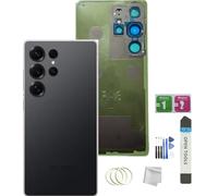 JMBTQ Galaxy S25 Ultra Back Glass Replacement for Samsung Galaxy S25 Ultra Back Cover Glass with Pre-Installed Tape and Camera Lens +Tools (Titanium Black)