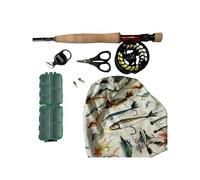 JMC Discovery Lake Fly Fishing Combo - 10' #6/7 Rod with Reel, Line, Leader, Tippet, Scissors, Zinger, Fly Box & Flies