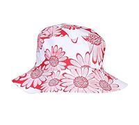 JMC Trading Company Adults Sunflower Print Reversible HAT Red