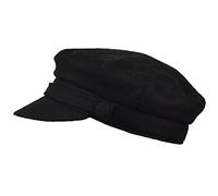 JMC Trading Company Black Wool Blend Fiddler Cap Size 55cm
