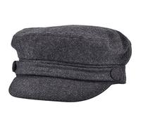 JMC Trading Company Grey Wool Blend Fiddler Cap Size 55CM