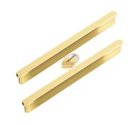 JMCXSM592 2 Packs Cabinet Pulls Aluminium Alloy Drawer Knobs Rounded Head Design T-Shape Cupboard Handles Brushed,Kitchen Door Levers for Bathroom,Closet,Wardrobe,Dresser,Hardware (Length 600mm,Gold)
