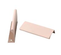 JMCXSM592 2 Packs Cabinet Pulls Aluminum Alloy Finger Edge Pulls Concealed Handle Doorway Colourful Cupboard Handles,Drawer Knobs,Kitchen Door Levers for Bathroom,Closet,Wardrobe (200mm,Pink)