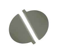 JMCXSM592 2 Packs Cupboard Handles Semi-Circular Drawer Knobs Half-Moon Kitchen Door Levers for Bathroom,Closet,Wardrobe,Children's Room Pulls Cabinet Pulls Aluminum Alloy (150mm,Green)