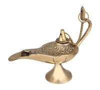 JMD Handcrafted Brass Aladdin genie lamps: incense tubes, Brass, Gold, 4-Zoll-