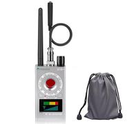 JMDHKK K18+ Hidden Camera Detector, Spy Camera Finder, Bug Detector, Magnetic Field Detector, Listening Device Detector - Privacy Protection Tool for Home, Office, Hotel, and Travel Security(Silver)