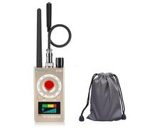 JMDHKK K18+ Hidden Camera Detector, Spy Camera Finder, Bug Detector, Magnetic Field Detector, Listening Device Detector - Privacy Protection Tool for Home, Office, Hotel, and Travel Security(Gold)