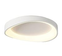 JMEDIC 20.4in Modern Cold White Light Chandelier Acrylic Aisle Lamp Low Profile Round Ceiling Lamp Mount LED Light Fixture For Bedroom Kitchen Stairwells, Bedrooms 36W/3110LM