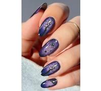 JMEOWIO Halloween Semi Cured Gel Strips Wraps Nail Art Sticker