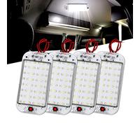 JMEST LEAD 4PCS LED Car Van Interior Lights with ON/OFF Switch 12V-85V 10W 48 LED Motorhome RV Ceiling Lights Dome Lights For Truck Van RV Camper Boat Caravan