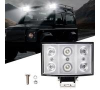 JMEST LEAD LED Work Light For Construction Vehicles, 6 Inch 60W Car LED Flood Light Bar Super Bright 6500K White LED Driving Fog Light, 12V 24V LED Spot Light For Off road Trucks ATV UTV Forklift