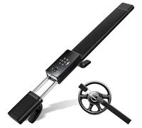 JMEST LEAD Smart Steering Wheel Lock with 4 Unlocking Methods (IC Card/Password/Key/NFC),Rechargeable Anti-Theft Car Device with Car Alarm, Window Breaker,Universal Fit for Most Vehicles