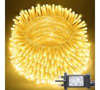 JMEXSUSS 20m 200 LED Fairy Lights Plug in Indoor, 8 Modes Warm White String Lights Mains Powered, Waterproof Garden Light Outdoor Christmas Lights for Tree Patio,Bedroom,Party Decorations
