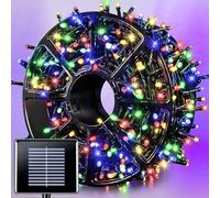 JMEXSUSS Solar String Light 600LED 206.7ft 8 Modes Solar Christmas Lights Waterproof Outdoor Fairy String Lights for Gardens, Homes, Wedding, Party, Christmas Tree Outdoors (600LED, Multicolor)